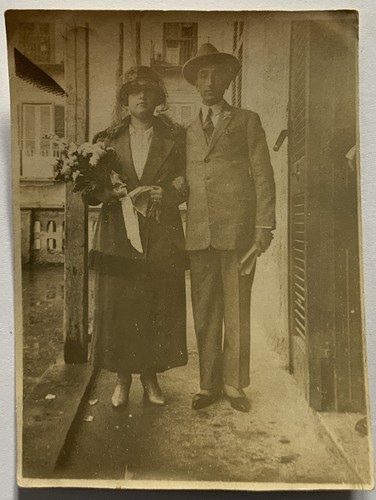 Foto antica ritratto coppia - foto,