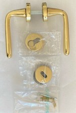 Maniglie in ottone per porte - Finitura lucido verniciato - 