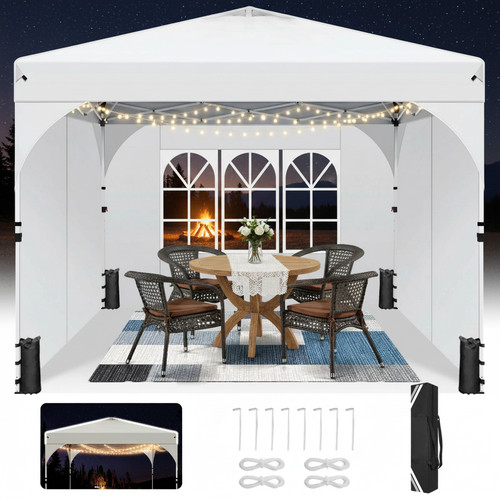 Gazebo pieghevole 3x3 - pieghevole,