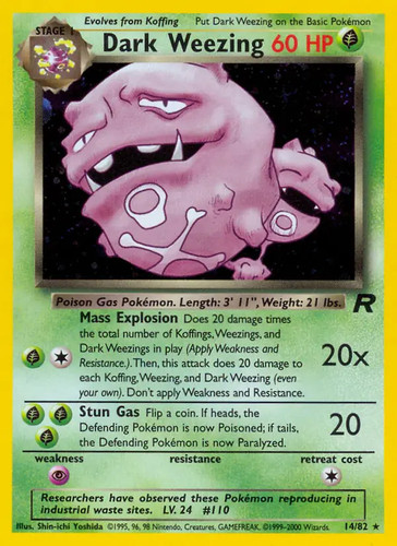 Dark weezing pokemon - weezing,