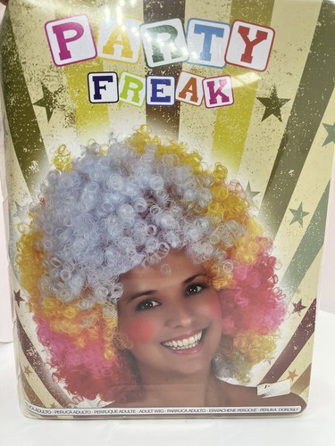 Parrucca clown afro disco - parrucca,