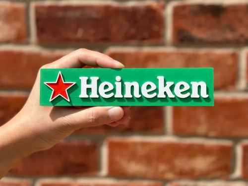 Insegna heineken logo stampato - heineken,