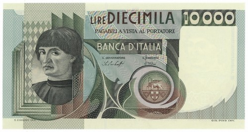 10000 lire ritratto uomo a - 10000,