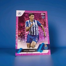 Card Topps Flagship UCC 2022-23 134 Goncalo Borges Rookie Pink Sparkle Parallel