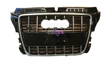 GRIGLIA MASCHERA MASCHERINA RADIATORE CROMATA-NERA C/SENS. PER AUDI A3 2008-2012