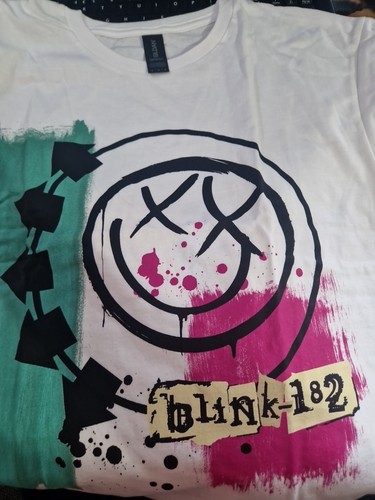 Shirt blink 182 bianca con - t-shirt,