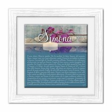 Quadro mattonella Ceramica Modern 29x29 cm con significato del nome Simona