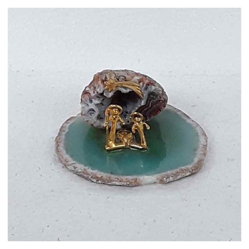 Mini presepe con minerali