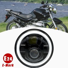 Faro proiettore led 7" moto E24 certificato getto hi-lo per bmw r1150 nine t