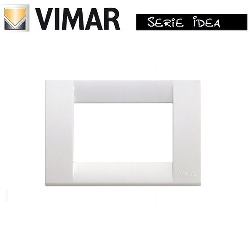 Placca posti classica - 3, bianco