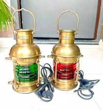 Antica lanterna elettrica rame