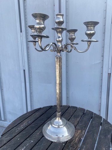 Candelabro luci argentato - 5,
