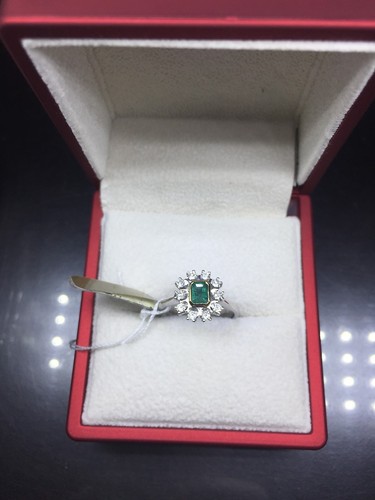 Anello oro bianco - bianco, con