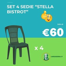 Sedia Stella Bistrot in Resina