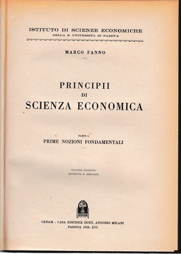 Principi scienza economica - principi, di