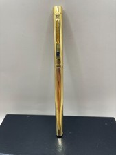 Penna stilografica Morris placcata ORO 18k ricarica cartuccia vintage leggi bene