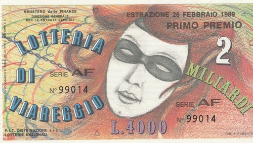 Biglietto lotteria - , di