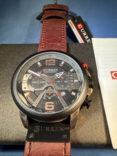 Curren chronograph watch brown - curren,