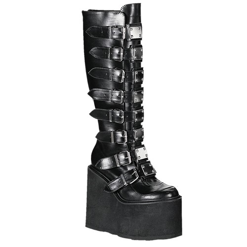 Stivali con plateau demonia - con,