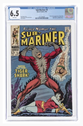 Sub mariner cgc 5 white - #5, 6.5
