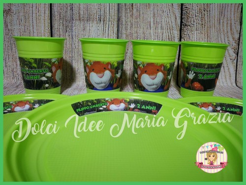 Piattini bicchieri topo - ,