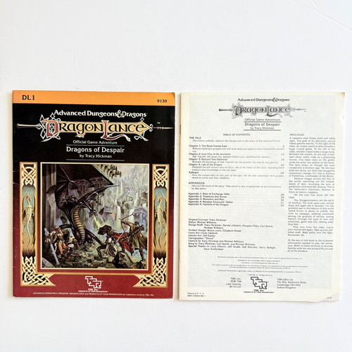 Dragonlance dl1 - ad&d,
