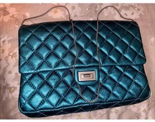 Borsa Chanel Metallic Teal