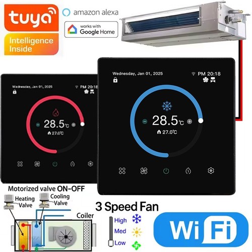 Tuya termostato smart wifi fan - termostato,