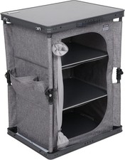 Armadio da Campeggio con Ripiani Pieghevole Portaoggetti Tenda Cucina