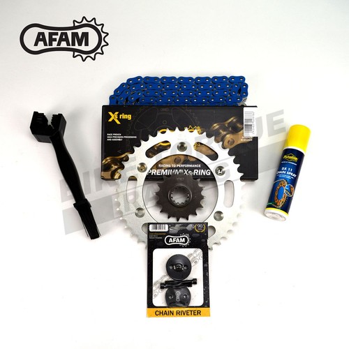 Kit catena pignone - e, blu