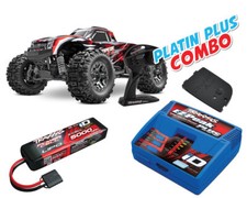 Traxxas Stampede 4x4 HD VXL rosso platino più combinazione TRX90376-4-ROSSO-PLATINO-PLUS-...