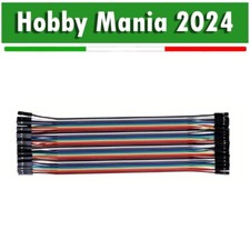40 Cavi - Dupont Femmina a Femmina 20cm Jumpers Cavetti Flessibili per Arduino
