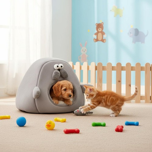 Cuccia igloo ispessito letto - ispessito,