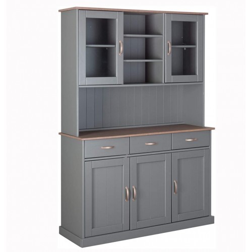 Credenza grigia alta - credenza, 3