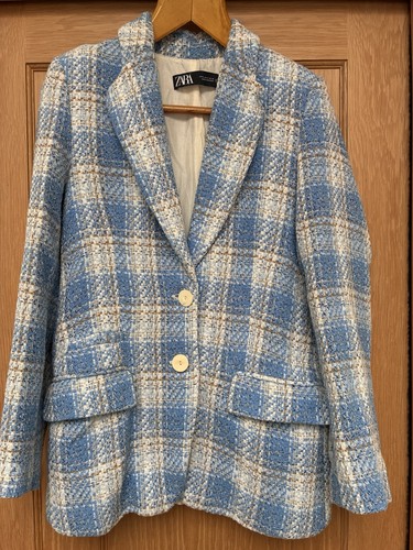 Giacca blazer tweed blu - , a