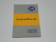 OM LUPETTO 25 CARATTERISTICHE NORME D' USO MAUNUTENZIONE 1970