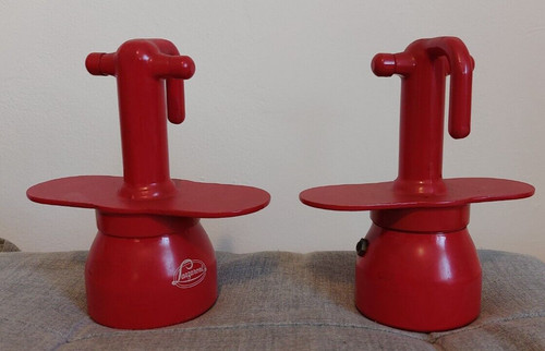 Caffettiere vintage rosse - x2,