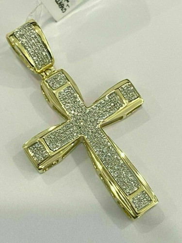 Ciondolo croce uomo - , moissanite