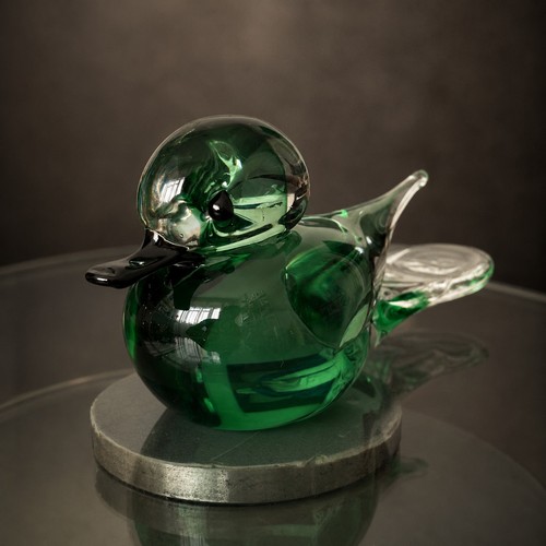 Anatra vetro murano verde - anatra,
