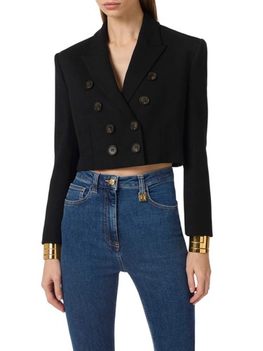 Elisabetta franchi giacca crop - franchi,
