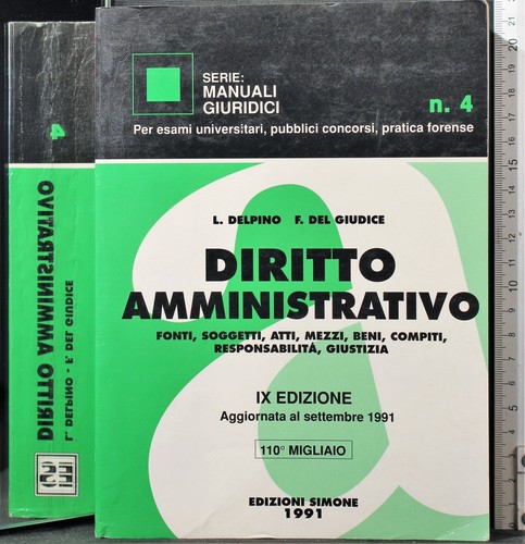 Diritto amministrativo 1991 - amministrativo,