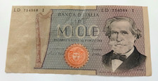 Banconota 1000 Lire 26 Febbraio 1969 Repubblica Giuseppe Verdi