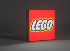 LEGO Lampada Insegna Luminosa LED Light box  BOX USB  Targa ,tavolo-muro-arredo