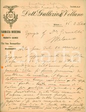 1936 GENOVA Farmacia Moderna GALLIZIO & VELLANO affitta appartamento *Lettera