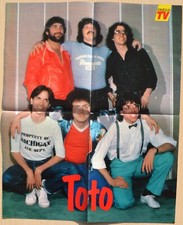 Poster Toto vintage anni 80 1984 41x51 da collezione Roxanne Africa