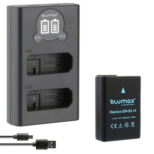 Batteria caricatore lcd per - +,