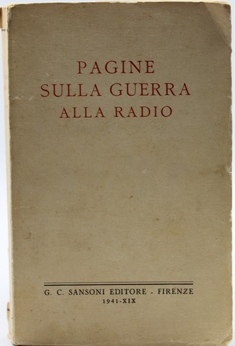 Libro pagine sulla guerra alla - sulla,
