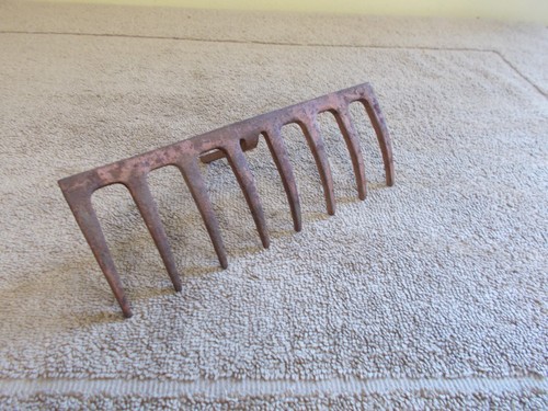 Vintage garden rake tool head - rake,