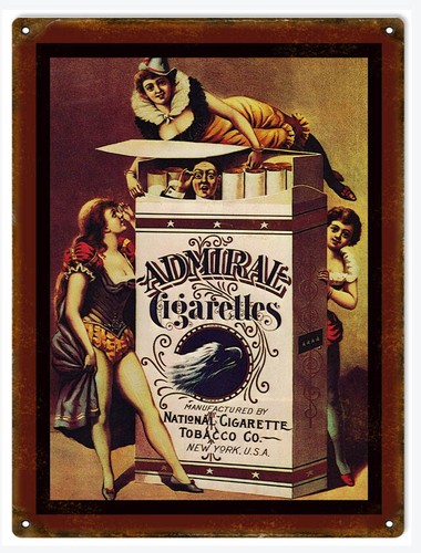 Insegna adv ammiral cigarettes - insegna,