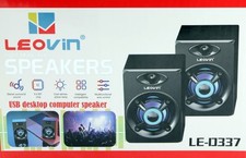 CASSE BLUETOOTH PORTATILI MACBOOK PC 2.0 RGB LED SPEAKER DESKTOP LAPTOP NOTEBOOK